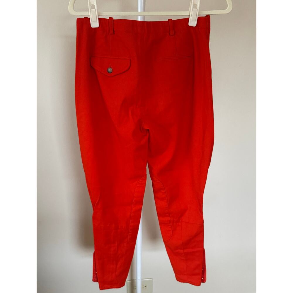VTG Ralph Lauren Equestrian Wool Red Pant - 2 Preppy Western Riding Pant Sporty - Picture 5 of 7